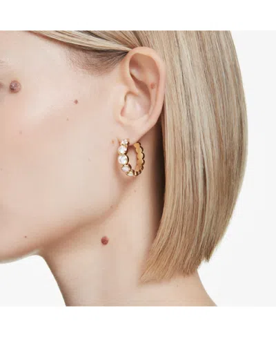 Swarovski Imber Gold-tone Plated Hoop Earrings