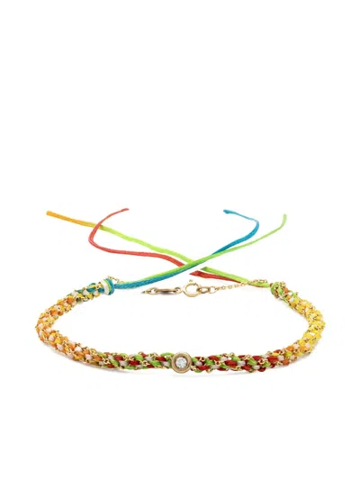 Lisa O 9k Yellow Gold Na Gioia Diamond Bracelet