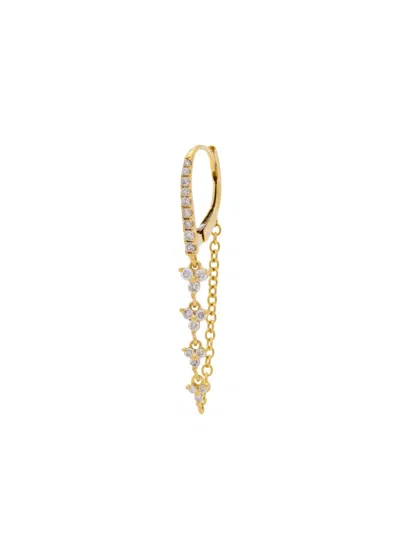 Tracy Upton 14k Yellow Gold Diamond Drop Earring