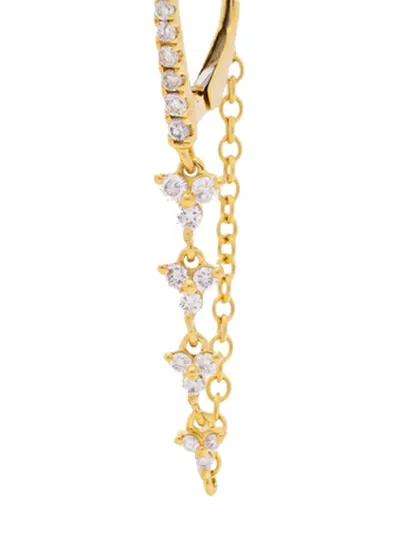 Tracy Upton 14k Yellow Gold Diamond Drop Earring