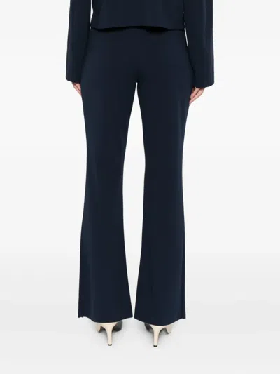 Calvin Klein Cropped Trousers In Blue