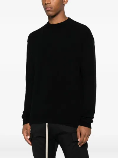 Rick Owens Crew-neck Sweater In Black