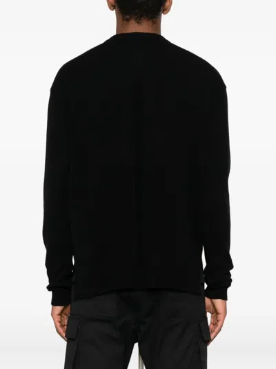 Rick Owens Crew-neck Sweater In Black