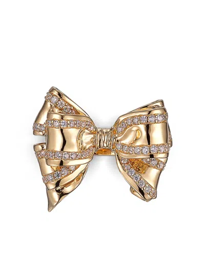 Anabela Chan 18k Gold Vermeil Bow Diamond Ring In Gold