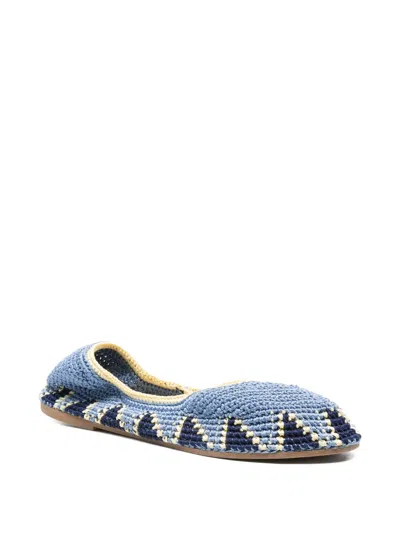 Slo_hand_made Crochet-pattern Ballet Flats