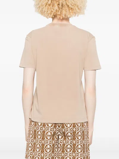 Fendi Cotton T-shirt In Neutral