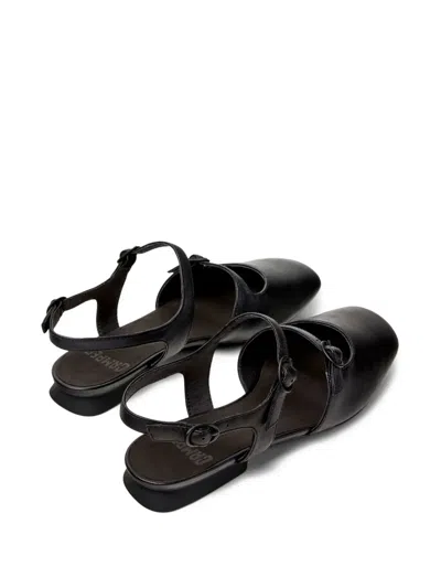 Camper Casi Myra Buckle-strap Leather Pumps In Black
