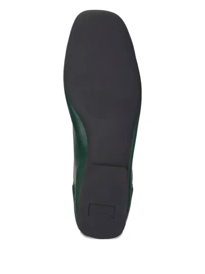 Camper Casa Myra Leather Ballet Flats In Green