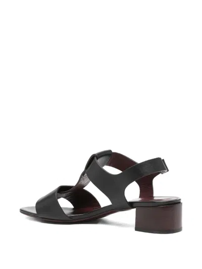 Avril Gau 40mm Leather T-bar Heeled Sandals