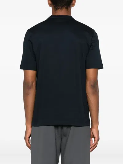 Canali Geometric-print T-shirt In Black