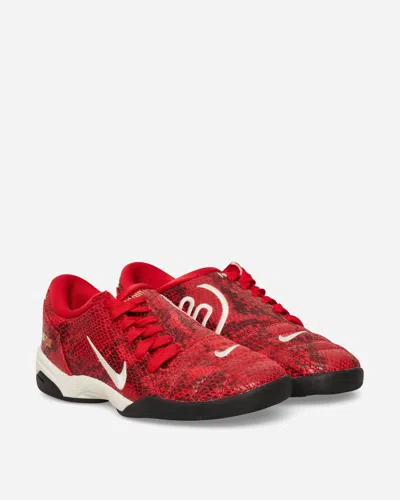 Nike Total 90 Se Embroidered Snake-effect Leather Sneakers In Red