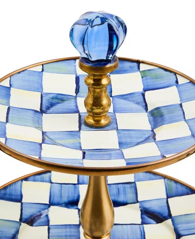 Mackenzie-childs Royal Check 3-tier Sweet Stand