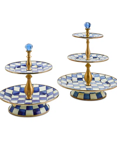 Mackenzie-childs Royal Check 3-tier Sweet Stand