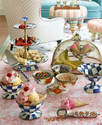Mackenzie-childs Royal Check 3-tier Sweet Stand