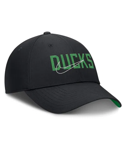 Nike Men's Black Oregon Ducks Club Prep Performance Adjustable Hat