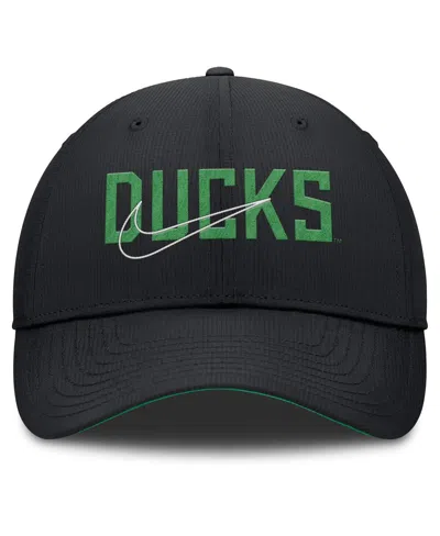 Nike Men's Black Oregon Ducks Club Prep Performance Adjustable Hat