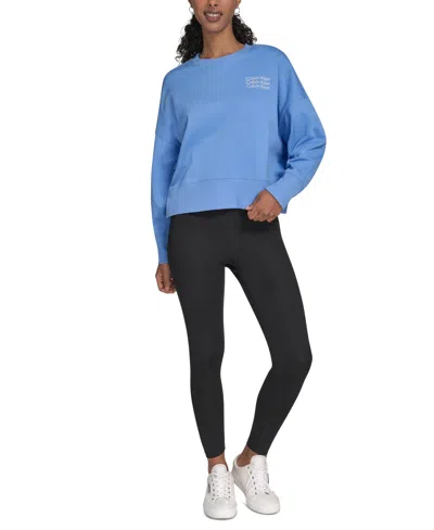 Calvin Klein Performance Women's Mini Triple Logo Pullover Sweatshirt