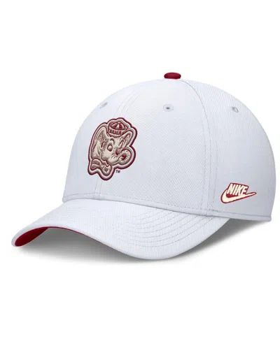 Nike Men's White Alabama Crimson Tide Legacy Rise Performance Flex Hat
