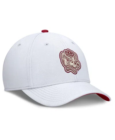 Nike Men's White Alabama Crimson Tide Legacy Rise Performance Flex Hat
