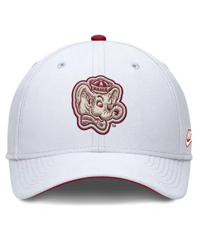 Nike Men's White Alabama Crimson Tide Legacy Rise Performance Flex Hat
