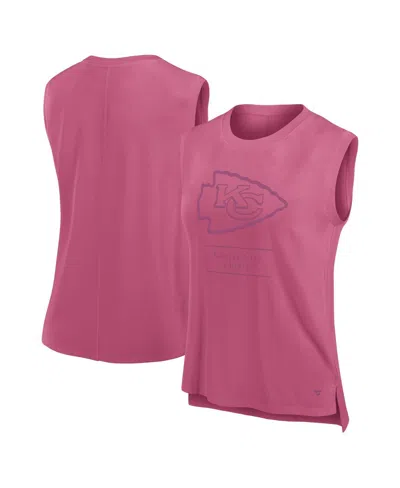 Fanatics Women's Pink Kansas City Chiefs Studio Embrace Tank Top