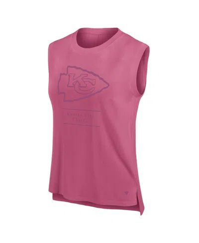 Fanatics Women's Pink Kansas City Chiefs Studio Embrace Tank Top