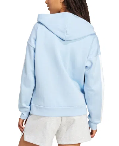 Adidas Originals Women's 3-stripe Logo Zip Hooded Track Jacket
