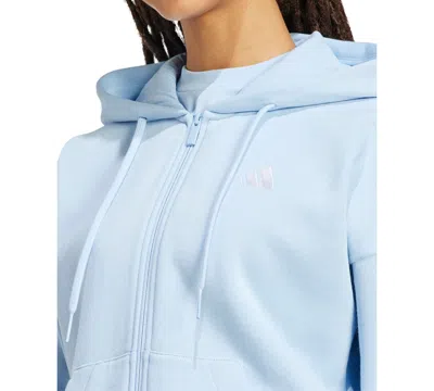 Adidas Originals Women's 3-stripe Logo Zip Hooded Track Jacket