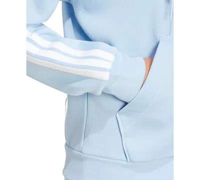 Adidas Originals Women's 3-stripe Logo Zip Hooded Track Jacket