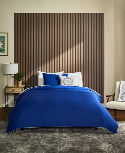 Lacoste Tiebreak Solid 2-pc. Comforter Set, Twin In Blue