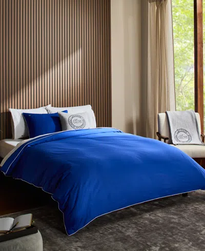 Lacoste Tiebreak Solid 2-pc. Comforter Set, Twin In Blue