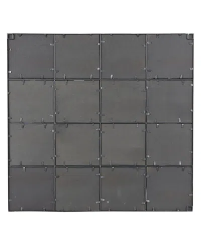 Rosemary Lane 45" Metal Window Pane Inspired Room Wall Mirror