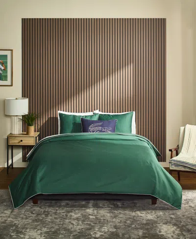 Lacoste Tiebreak Solid 3-pc. Comforter Set, Full/queen