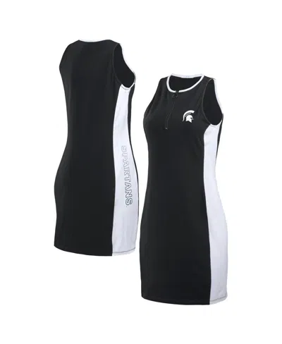 Wear By Erin Andrews Women's Black Michigan State Spartans Body Framing Tank Dress
