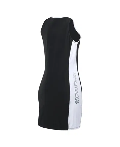 Wear By Erin Andrews Women's Black Michigan State Spartans Body Framing Tank Dress