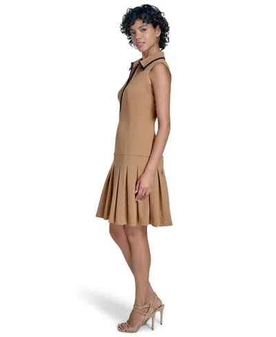 Calvin Klein Women's Scuba Crepe Sleeveless A-line Dress