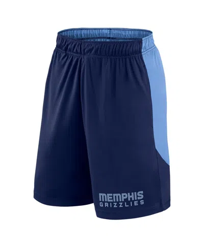 Logo Athletic Men's Navy Memphis Grizzlies Launch Performance Shorts