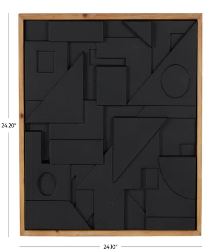 Rosemary Lane Wood 24" Contemporary Wall Decor