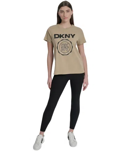 Dkny Sport Women's Medallion Logo Crewneck T-shirt