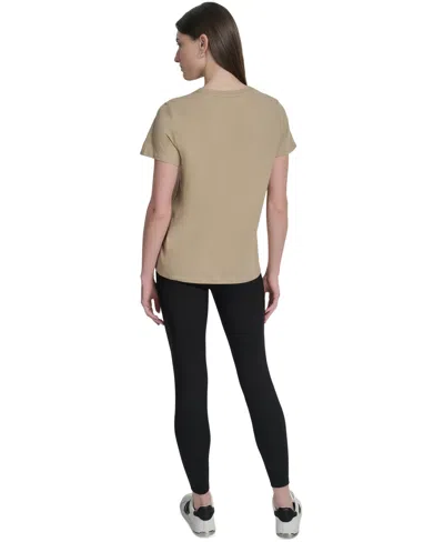 Dkny Sport Women's Medallion Logo Crewneck T-shirt