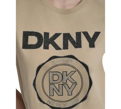 Dkny Sport Women's Medallion Logo Crewneck T-shirt
