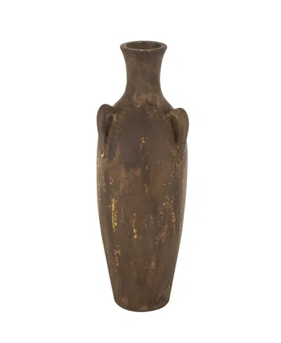 Rosemary Lane Ceramic 24.4" Farmhouse Vase With Handles