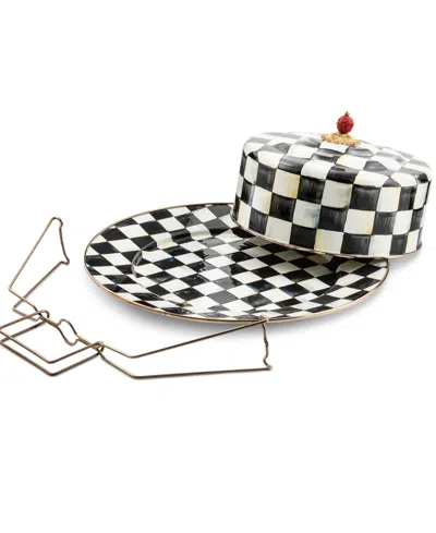 Mackenzie-childs Courtly Check Cake Carrier