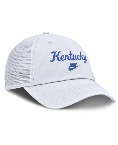 Nike Men's White Kentucky Wildcats Club Legacy Adjustable Trucker Hat