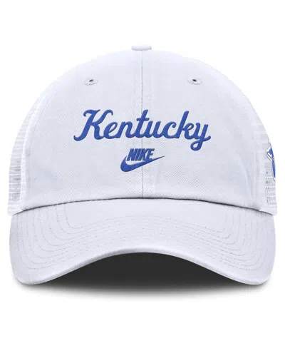 Nike Men's White Kentucky Wildcats Club Legacy Adjustable Trucker Hat