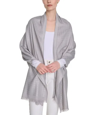 Calvin Klein Metallic Grid Print Wrap
