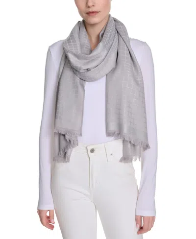 Calvin Klein Metallic Grid Print Wrap