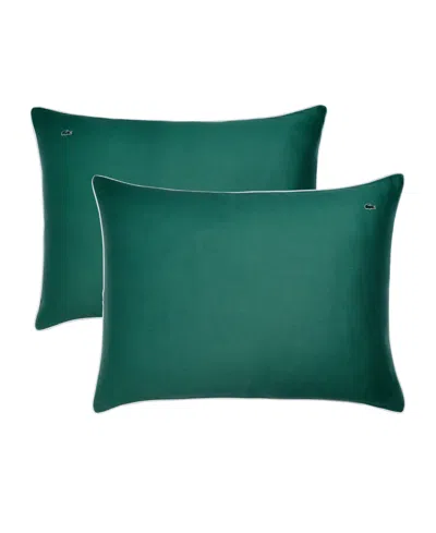 Lacoste Tiebreak Solid 3-pc. Comforter Set, Full/queen In Green