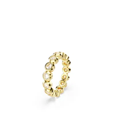 Swarovski Imber Gold-tone Plated Round Cut Ring