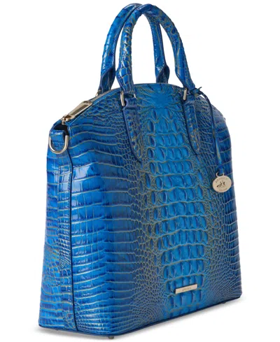 Brahmin Large Duxbury Melbourne Satchel In Blue